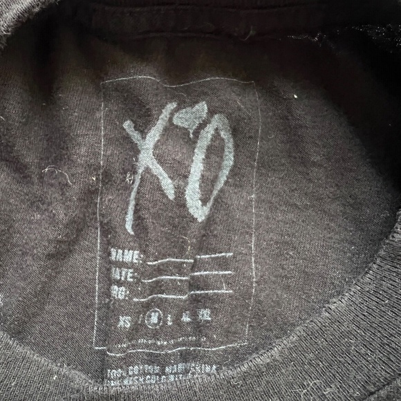 The Weeknd T Shirt Size M Black White XO The Madness 2015 Tour Concert Mens - Picture 4 of 4